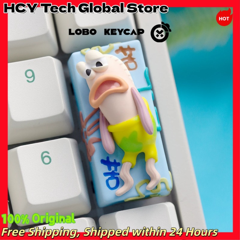 Gaming Accessories Aesthetic - Желтая губчатая клавиша в стиле аниме
