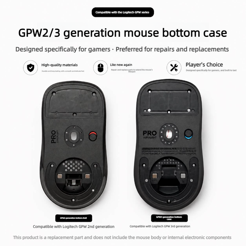 Запасная нижняя часть корпуса  – обзор и цена Logitech Mouse G Pro X Superlight